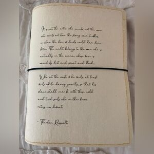 Mulberry paper large journal With Theodore Roosevelt quote